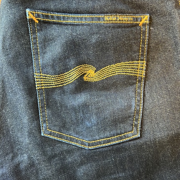 NUDIE jeans. Men’s 32W x 34L. Style: “Skinny Lin” ( Deep Orange ) - Picture 2 of 7